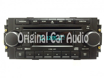 NEW MECH 2004 - 2008 Chrysler Jeep Dodge OEM AM FM Radio MP3 6 Disc Changer CD Player Receiver RAQ