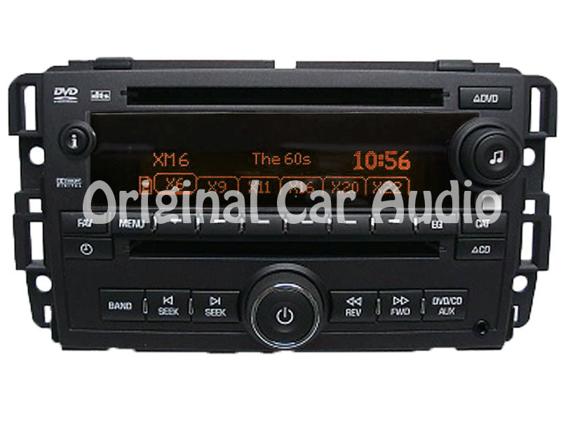 Unlocked GMC Radio DVD CD Player Dual Aux MP3 XM Satellite