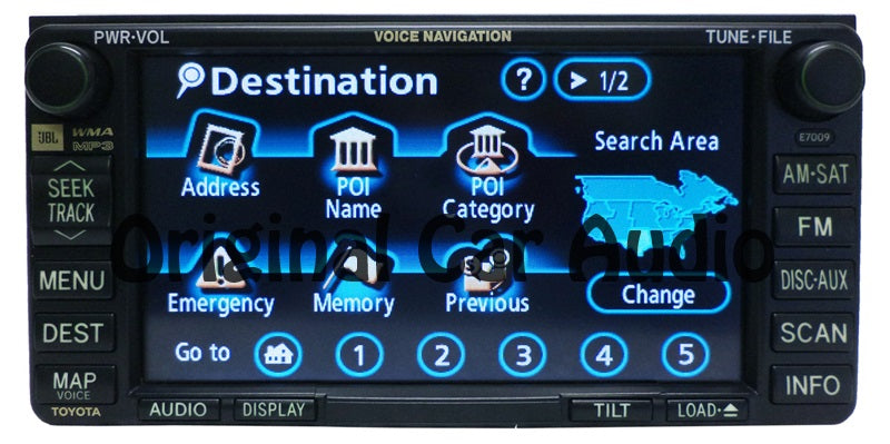E7009 Toyota Solara Navigation System GPS Radio