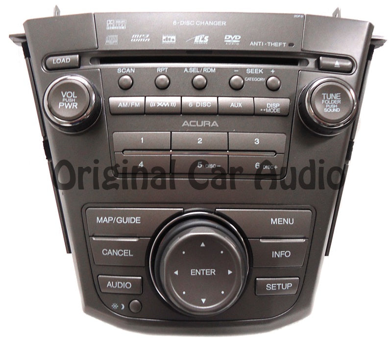 ACURA MDX radio Navigation GPS 6 Disc Changer w/ CODE