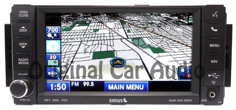 2007 - 2014 JEEP DODGE CHRYSLER OEM MyGig RHR GPS MP3 AUX Radio SAT Stereo CD Player Receiver