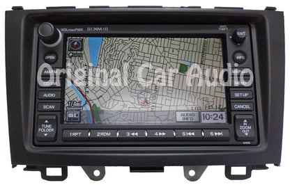 Honda Navigation Radio GPS XM CD Disc Player Changer 2AN0 W/ Bezel