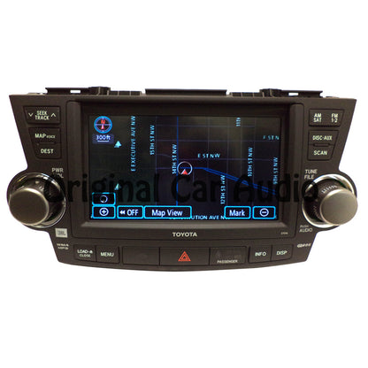2008 - 2010 Toyota Highlander JBL navigation gps Bluetooth radio XM AM FM MP3 CD Player touch screen