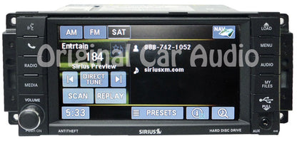 2007 - 2013 JEEP DODGE CHRYSLER OEM MyGig Navigation Radio CD Player SAT Receiver RHB