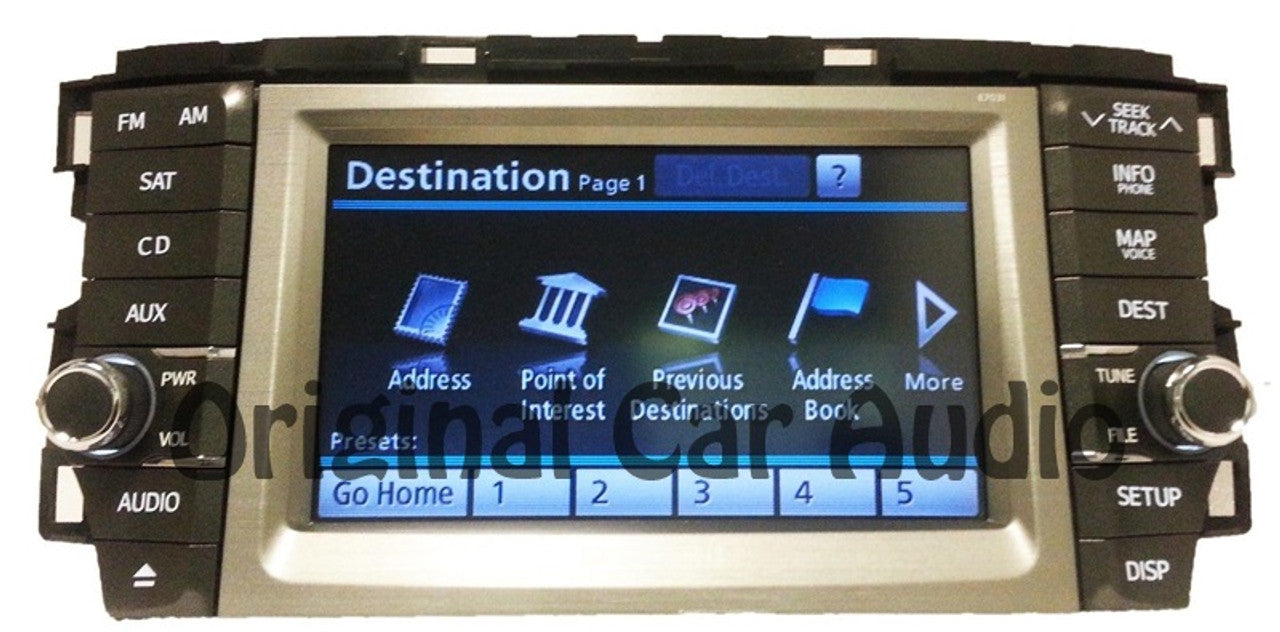 Refurbished 2011 - 2012 TOYOTA Avalon OEM Navigation JBL Radio Stereo 4 Disc Changer MP3 CD Player Satellite Bluetooth Ready E7031
