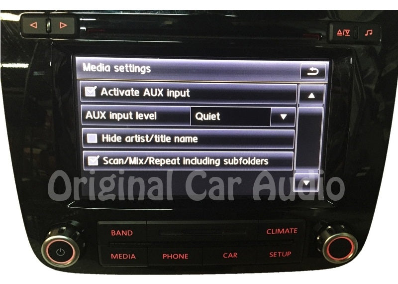 2011 2012 2013 2014 Volkswagen Touareg OEM Touch Screen Sirius Radio Stereo 6 Disc Changer RCD-550,