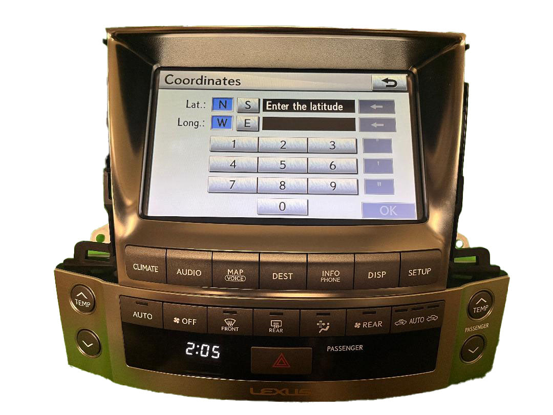REPAIR 2008-2015 LEXUS LX570 OEM Navigation Climate Control Media Display Screen