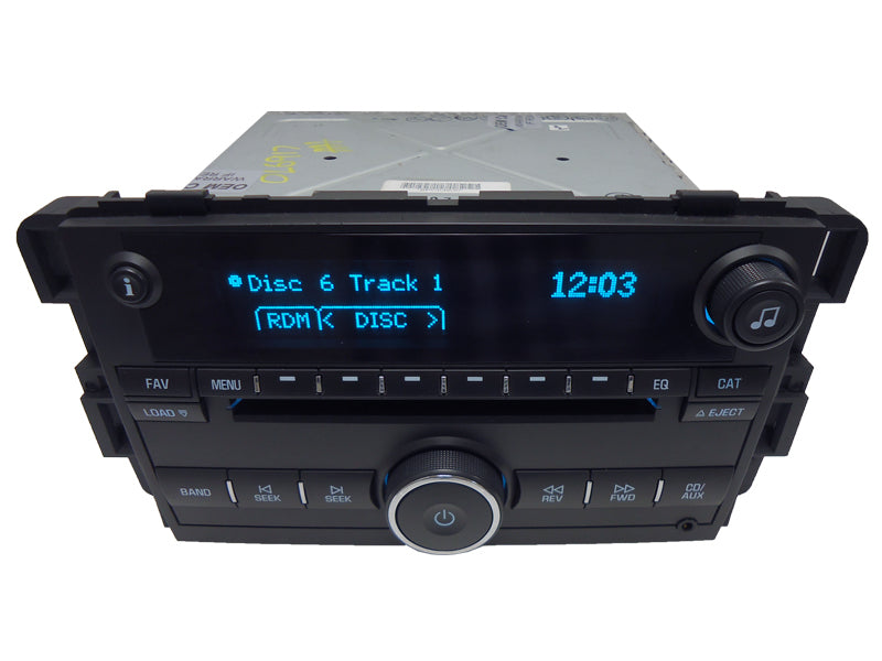 New Unlocked 2007 2008 Chevrolet Chevy Impala Monte Carlo OEM AM FM Radio MP3 6 Disc CD Changer Player Stereo Receiver US9