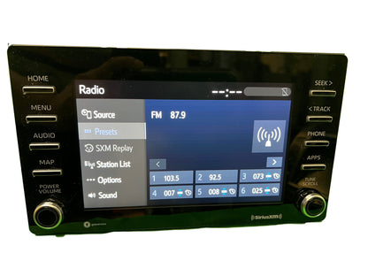 2020 - 2023 Toyota Tacoma Sienna OEM Entune 3.0 Base Multi Media AM FM SAT Bluetooth Radio Receiver Touch Screen