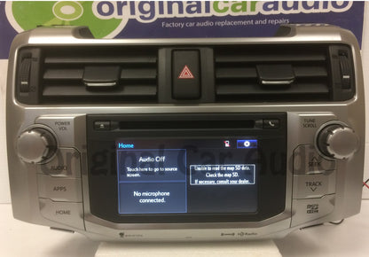 New Screen 2014 2015 2016 Toyota 4Runner OEM Navigation GPS LCD Touch Screen Bluetooth HD XM Radio AM FM 510139