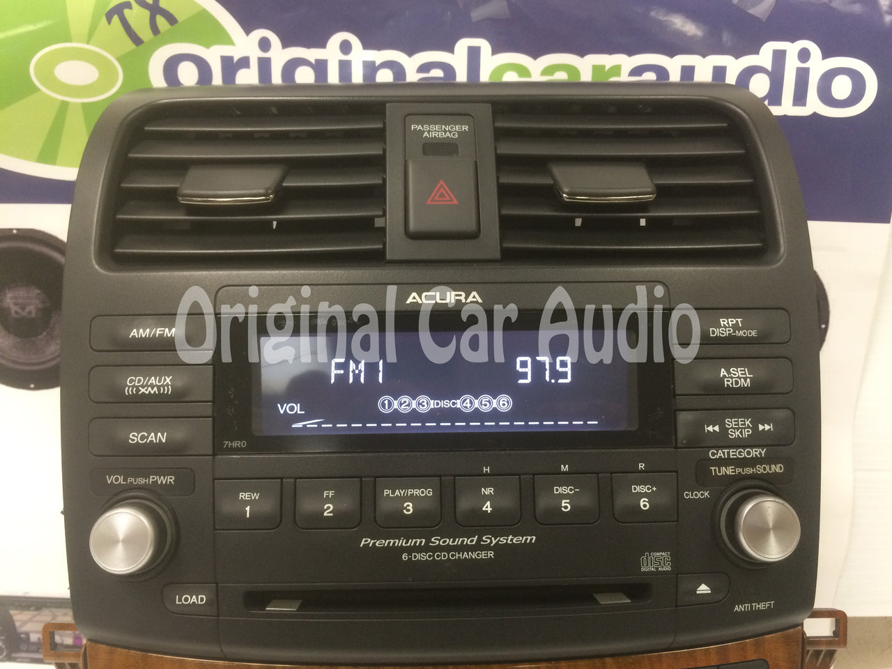 2006 - 2008 Acura TSX Radio AUX & 6 CD Changer 7HR0