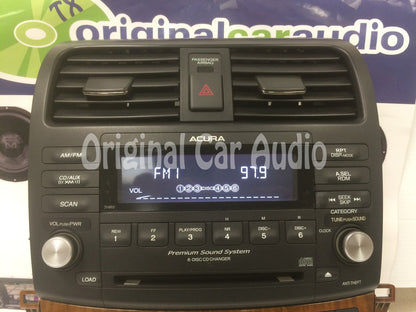 2006 - 2008 Acura TSX Radio AUX & 6 CD Changer 7HR0