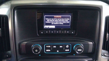 2014 - 2015 GMC Sierra Chevrolet Silverado OEM 4" Display Screen Control Panel w/ Silver Trim