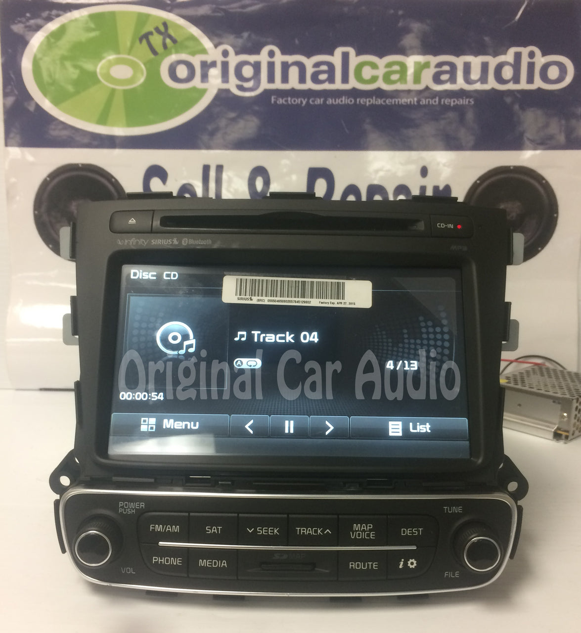 2014 2015 Kia Sorento OEM Infinity Navigation CD MP3 Sirius Bluetooth Radio Receiver