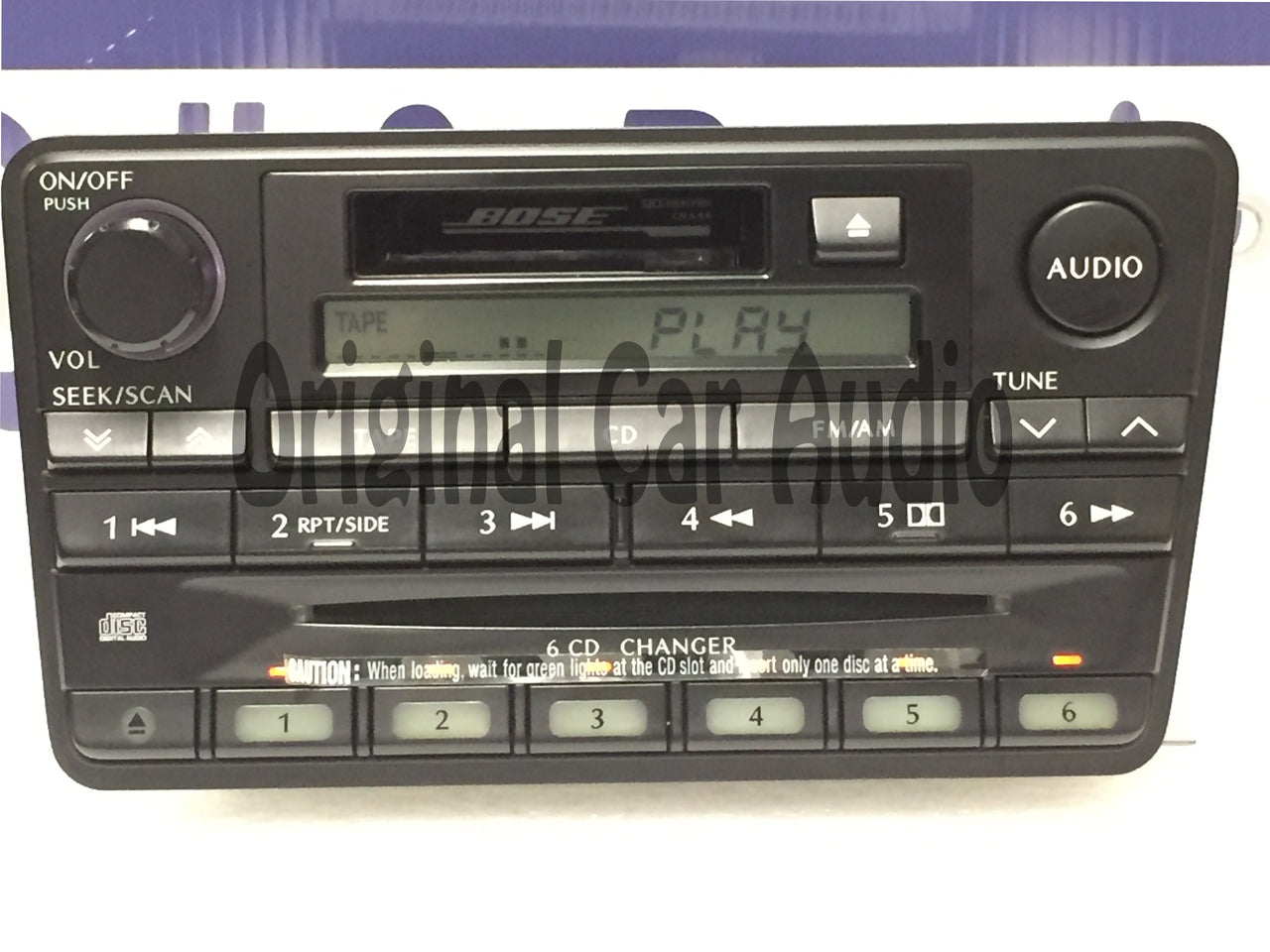 2004 INFINITI QX4 OEM BOSE STEREO AM/FM RADIO 6 CD CHANGER Tape CASSETTE PLAYER