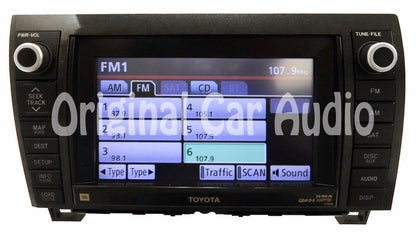 TOYOTA 2010 -2013  Sequoia Tundra Navigation GPS System Bluetooth Radio  AM FM 4 Disc CD Player