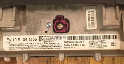 2016 - 2019 BMW OEM 8.8 CID F3X Touch Screen Display