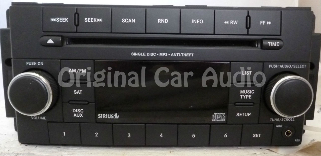 2007 - 2012 Chrysler Dodge Jeep OEM Low-speed AM FM Radio MP3 CD Player Receiver RES