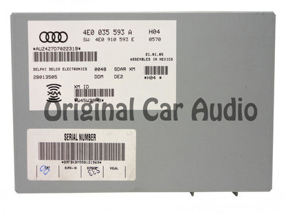 AUDI XM Satellite Radio Receiver Tuner A6 A8 S6 S8 Q7 2003 2004 2005 2006 2007 2008 2009 4E0 035 593A