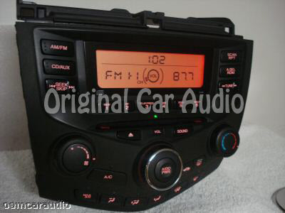 2003 - 2007 Honda Accord Radio and CD  Player LX 2DR 2AA1 Ho2AA1
