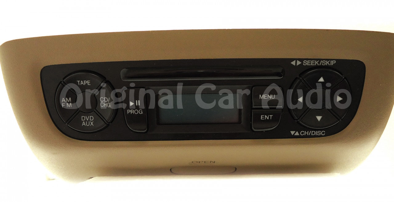 ACURA MDX DVD Player LCD Display Screen Rear Entertainment System Light Saddle TAN 2003 2004 2005 2006 39460-S3V-A013-M1