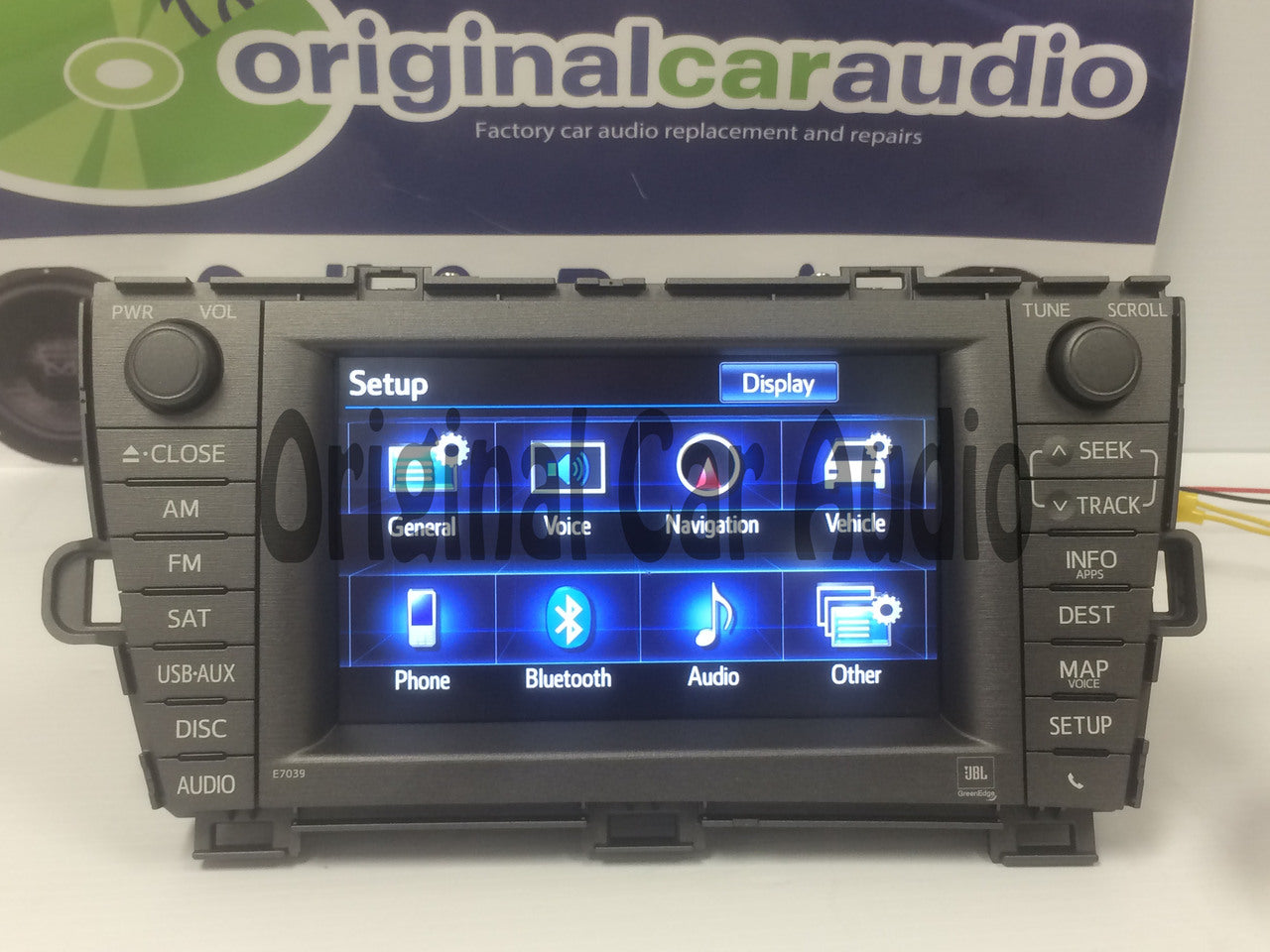 2013 2014 TOYOTA Prius Touch Screen Bluetooth AM FM Radio MP3 CD Player E7039 Factory OEM