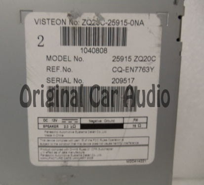 Nissan Armada Pathfinder 6CD Changer BOSE MP3 RDS 2008 2009 2010 08 09 10