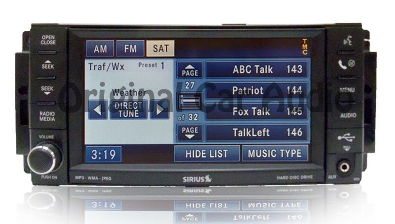 Chrysler Jeep Dodge REN MyGig Radio CD and DVD player 2007 2008 2009 2010