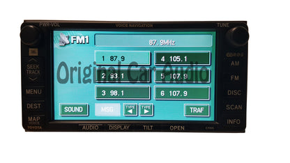 Toyota Navigation GPS System Radio 4 Disc CD Changer E7005