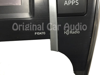 2013 Toyota Camry Touch Screen Radio CD Disc Player P10470