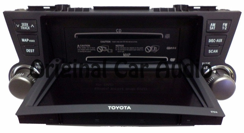 TOYOTA Factory JBL Navigation Radio XM MP3 CD Player