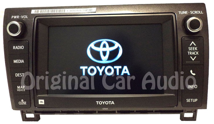 2013 2014 TOYOTA Sequoia Tundra JBL Radio AM FM Navigation GPS MP3 Bluetooth CD Player E7044
