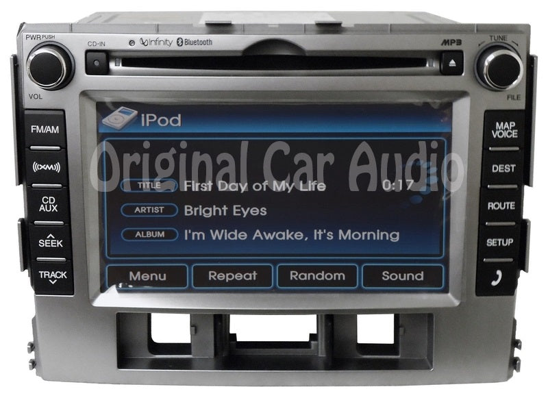Hyundai Santa Fe Infinity Radio Navigation MP3 CD Player XM