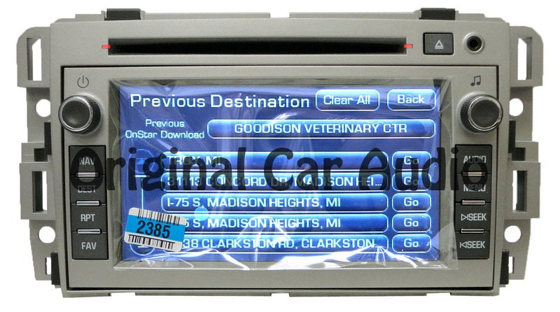 Unlocked Buick Navigation Radio GPS CD Player Display OEM