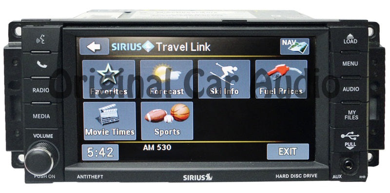 New 2007 - 2013 JEEP DODGE CHRYSLER MyGig RHB Navigation GPS Radio Stereo AM FM CD Player