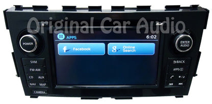 Blemished 2014 - 2016 Nissan Altima OEM XM Radio Navigation MP3 AUX CD Player Receiver