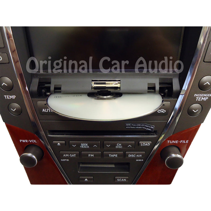 Refurbished 2007 - 2009 Lexus ES350 OEM Radio Navigation 6 CD Changer Climate Control