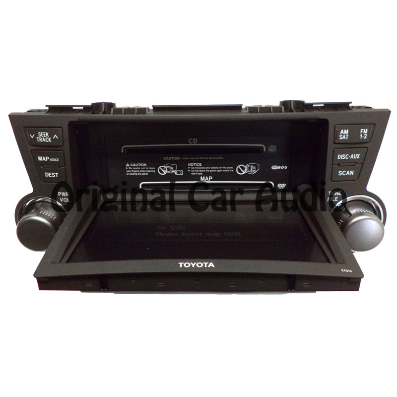 2008 - 2010 08 10 Toyota Highlander JBL navigation gps radio touch screen OEM E7016