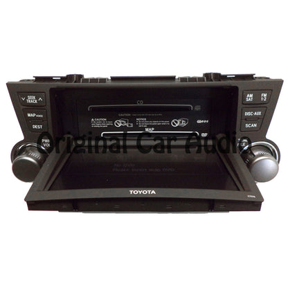 2008 - 2010 08 10 Toyota Highlander JBL navigation gps radio touch screen OEM E7016