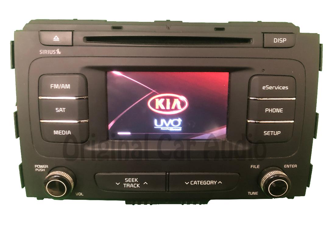 2015 - 2016 Kia Sedona OEM UVO Touch Screen Single CD Multimedia Radio Receiver