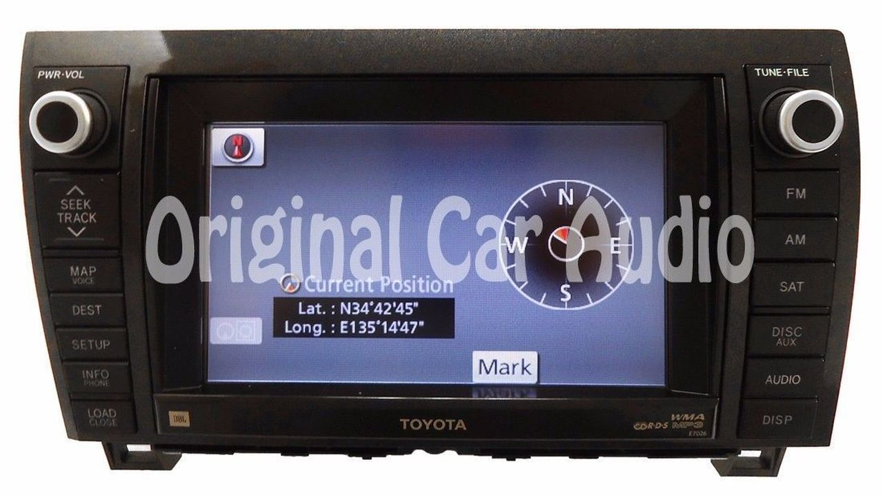 Refurbished 2010 -2013 TOYOTA Sequoia Tundra OEM Navigation Radio 4 Disc CD Receiver E7026
