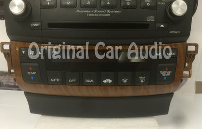 2006 - 2008 Acura TSX Radio AUX & 6 CD Changer 7HR0
