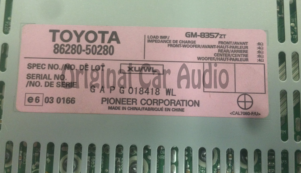 2007 2008 2009 LEXUS LS460 Factory (OEM) Amplifier  86280-50280