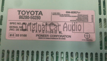 2007 2008 2009 LEXUS LS460 Factory (OEM) Amplifier  86280-50280