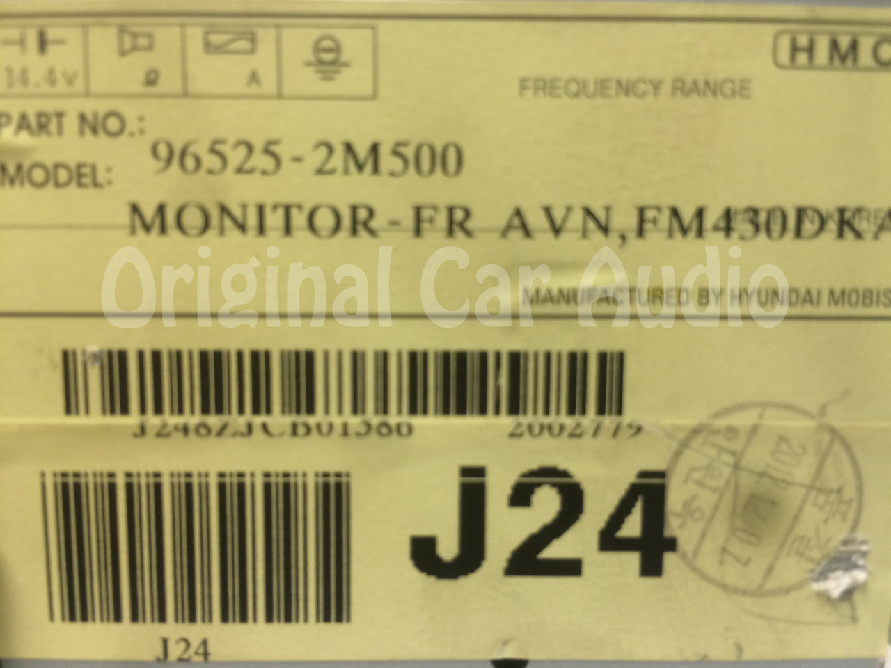 2013 2014 2015 Hyundai  Genesis OEM Navigation Display Screen 96525-2M500