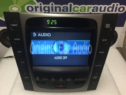 2007 Lexus GS450H Navigation GPS CD Radio Display Information Screen OEM Climate Control