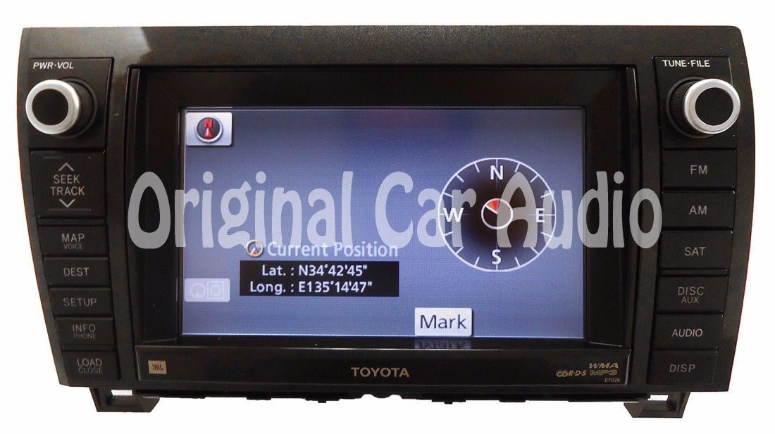 TOYOTA 2010 -2013  Sequoia Tundra Navigation GPS System Bluetooth Radio  AM FM 4 Disc CD Player