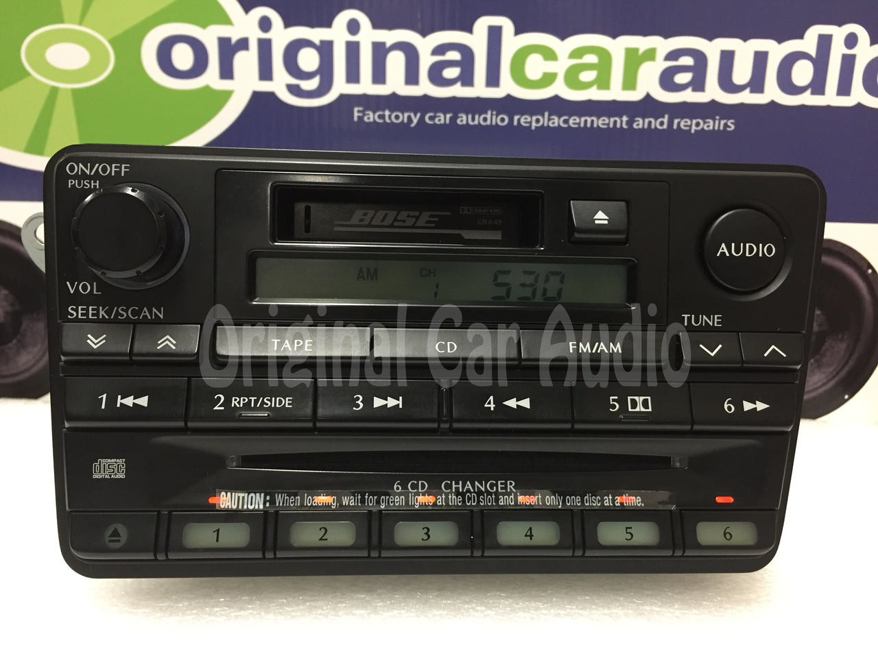 2004 INFINITI QX4 OEM BOSE STEREO AM/FM RADIO 6 CD CHANGER Tape CASSETTE PLAYER
