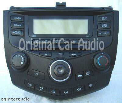 2003 - 2007 Honda Accord Radio and CD  Player LX 2DR 2AA1 Ho2AA1