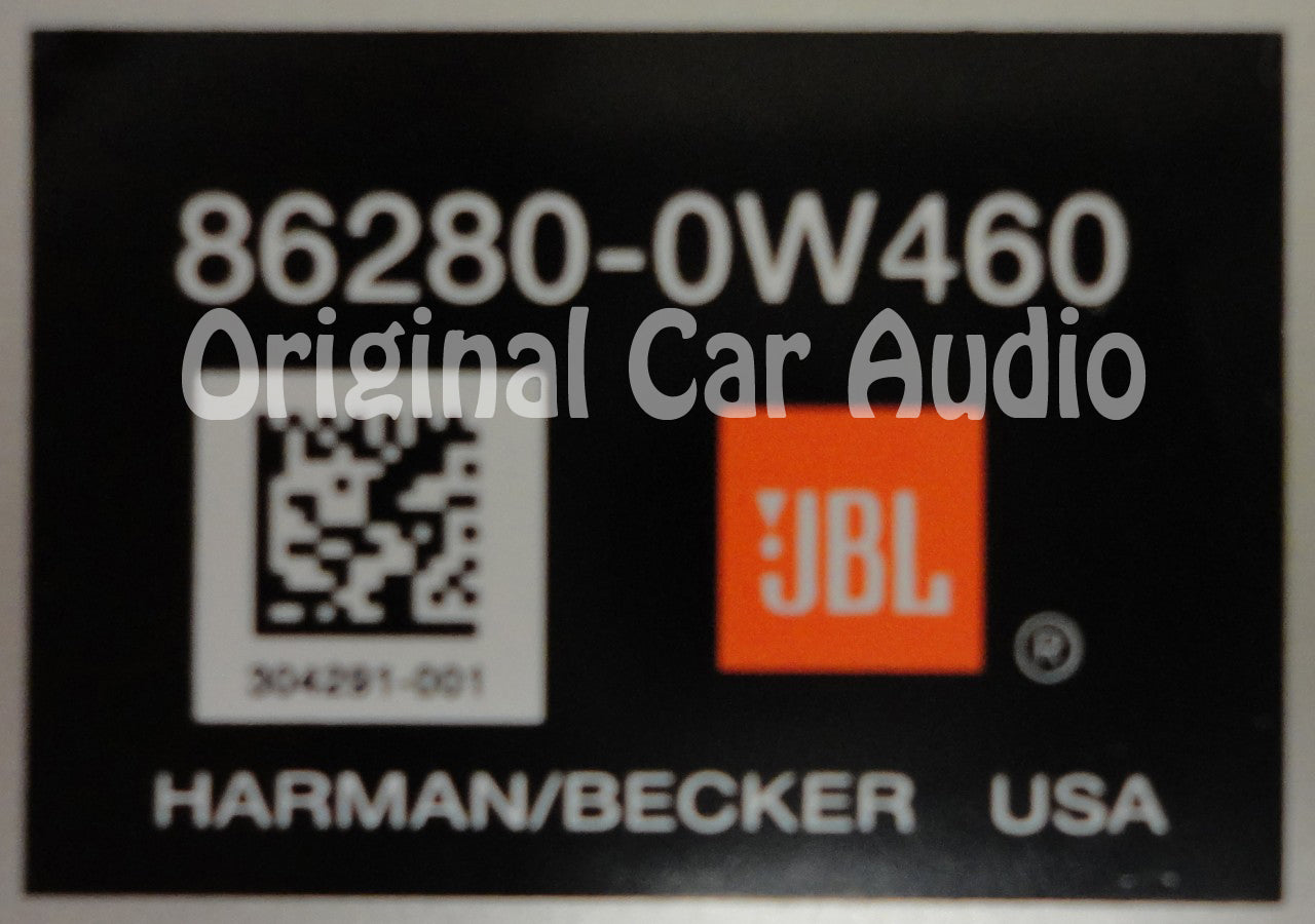 Toyota Prius JBL amplifier 86280-0W460 2006 2007 2008 2009